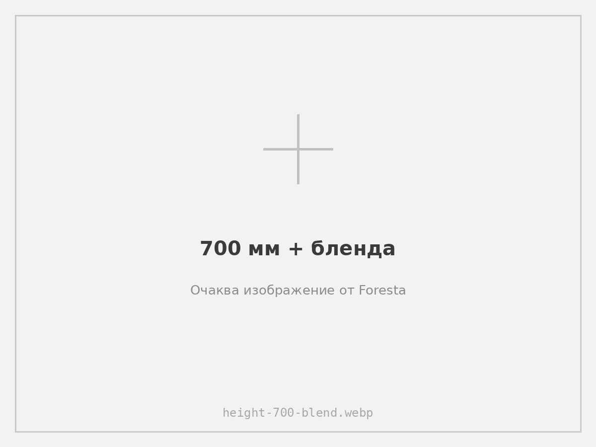 700 мм + бленда