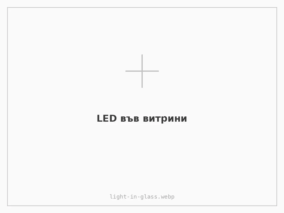 LED във витрини (амбиентно)