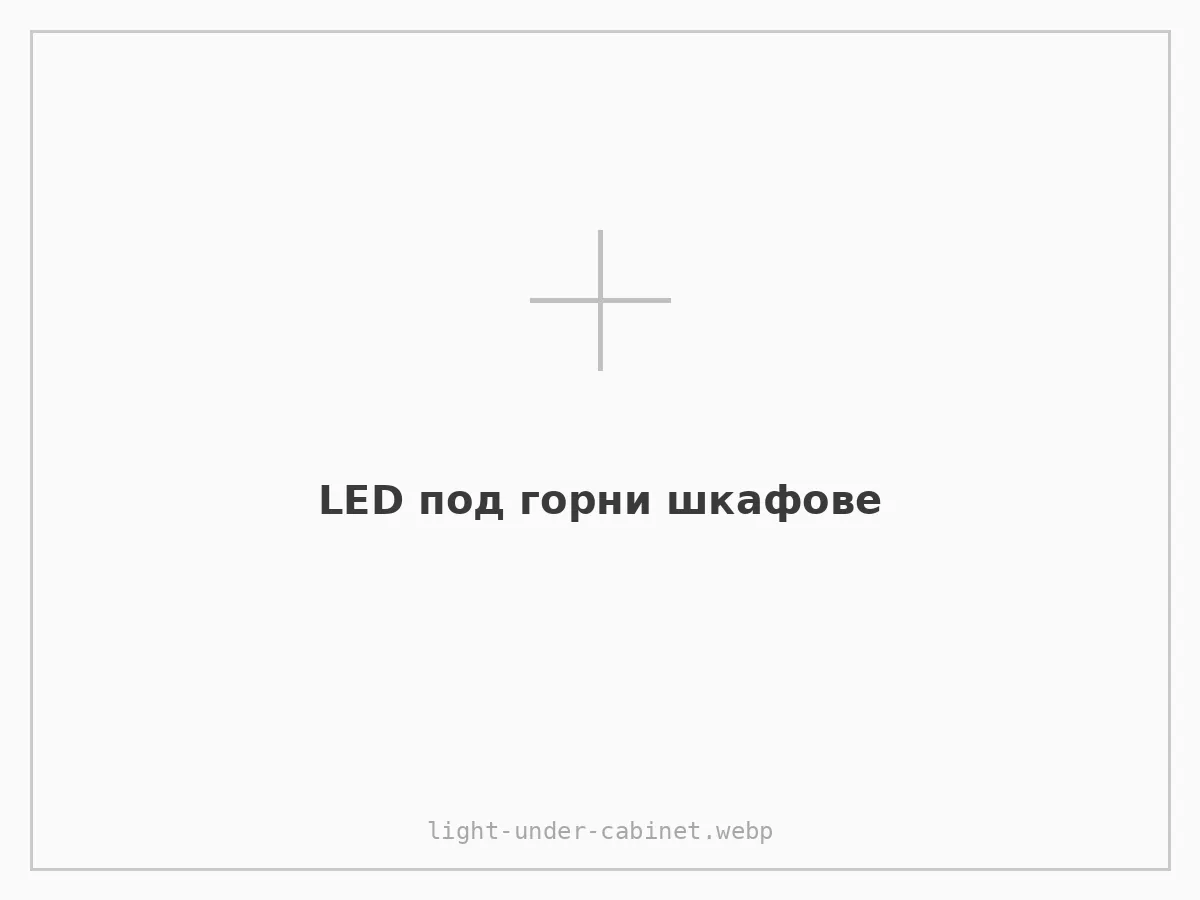 LED под горни шкафове